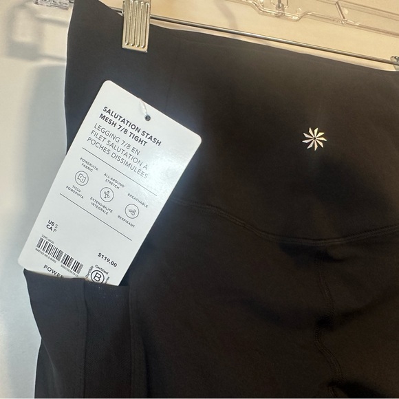 SMALL | black mesh, new, unworn. Salutation stash high rise mesh ⅞ leggings - Picture 3 of 3